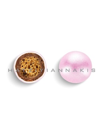 Κουφέτα Χατζηγιαννάκη Crispy περλέ ροζ 3kg