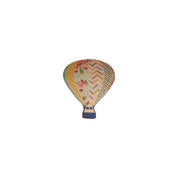 Αερόστατο ξύλινο με λουλούδια