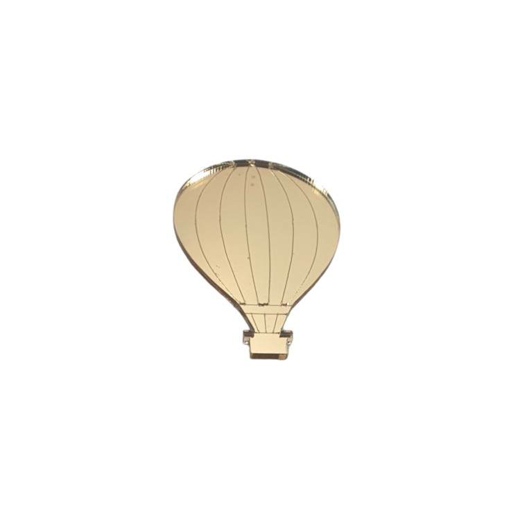 Διακοσμητικό αερόστατο πλέξιγκλας χρυσό