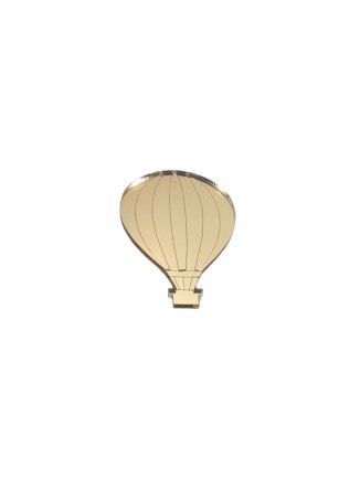 Διακοσμητικό αερόστατο πλέξιγκλας χρυσό με ρίγες