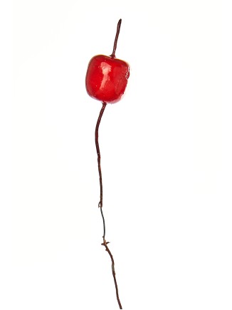 Διακοσμητικό συνθετικό μήλο μάτσο 12τεμ με σύρμα