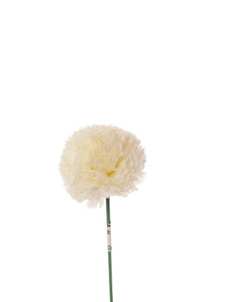 Διακοσμητικό λουλούδι χρυσάνθεμο υφασμάτινο λευκό 11cm
