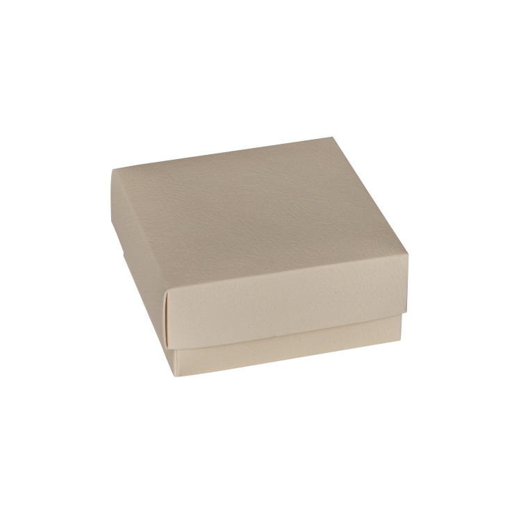 Κουτί χάρτινο πτυσσόμενο λευκό με ανάγλυφα 10x10x5cm