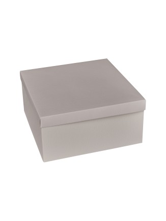 Κουτί χάρτινο πτυσσόμενο λευκό με ανάγλυφα 20x20x10cm
