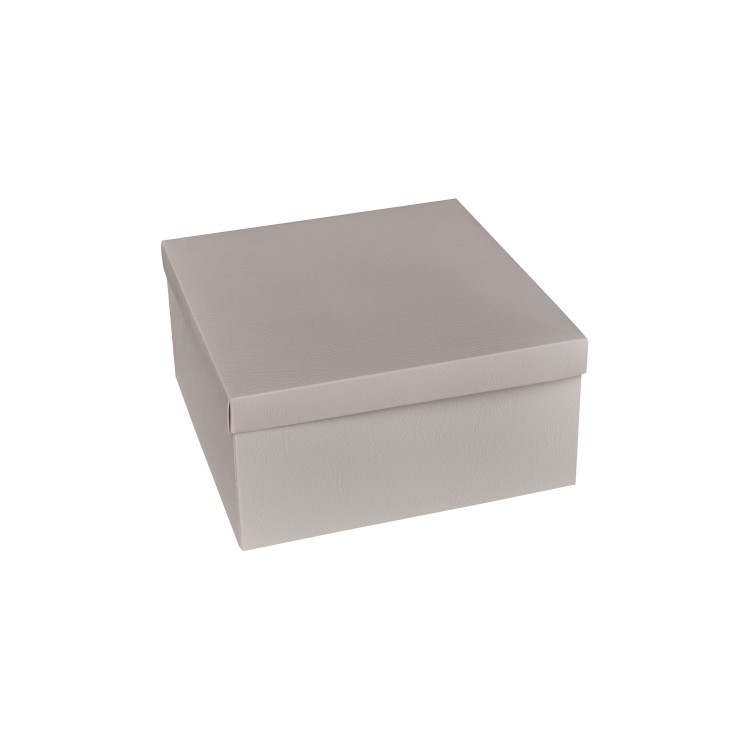 Κουτί χάρτινο πτυσσόμενο λευκό με ανάγλυφα 20x20x10cm