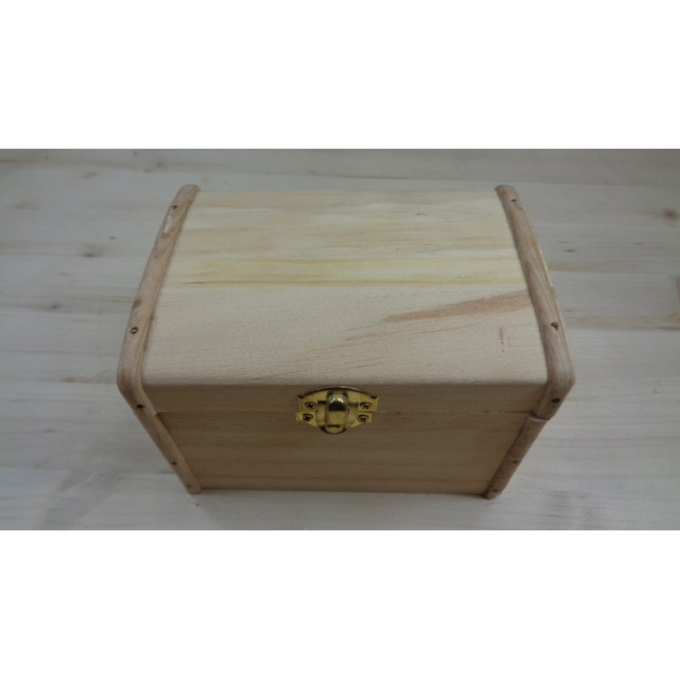 Κουτί ξύλινο ντεκουπάζ ορθογώνιο ίσιο