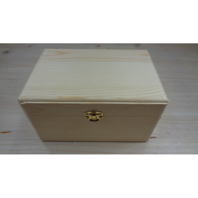 Κουτί ξύλινο ντεκουπάζ ορθογώνιο μεσαίο