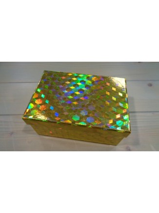 Κουτί χάρτινο ορθογώνιο μεταλιζέ χρυσό Νο5