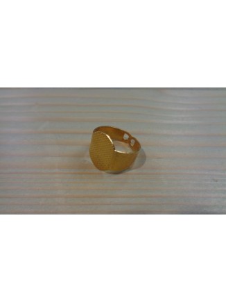 Δαχτυλίδι ανοιγόμενο βάση πικέ χρυσό χρώμα