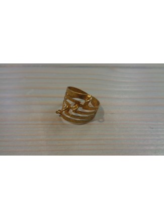 Δαχτυλίδι με σχέδια χρυσό χρώμα 4 σταθερά κρικάκια