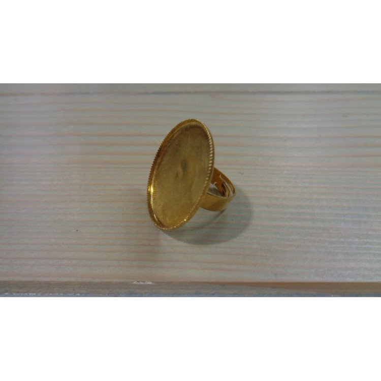 Δαχτυλίδι για υγρό γυαλί στρογγυλή βάση χρυσό χρώμα