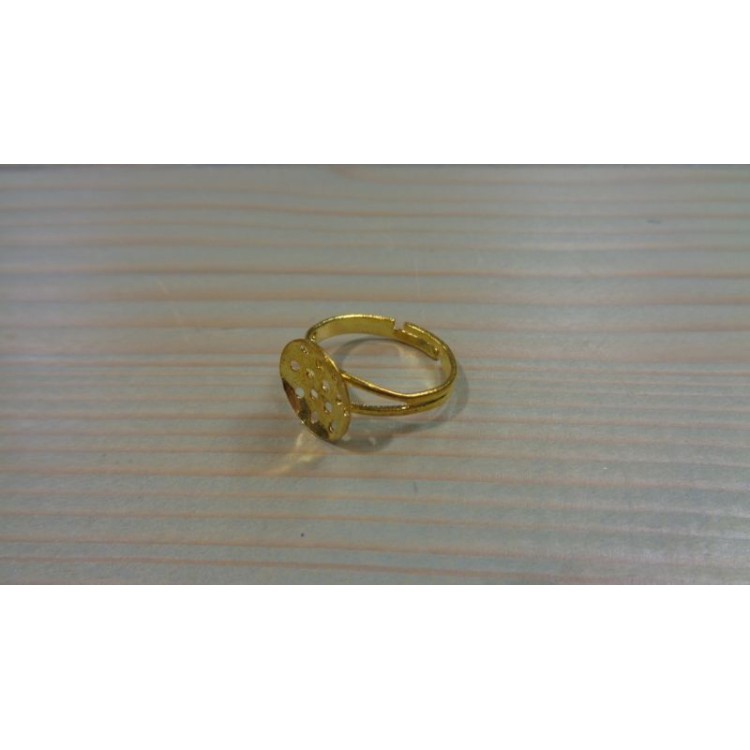 Δαχτυλίδι βάση ¨σουρωτήρι¨ 11mm χρυσό