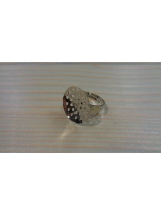 Δαχτυλίδι με βάση σουρωτήρι 25mm ασημί