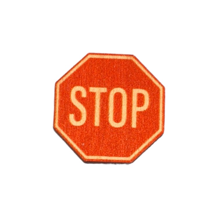 Ξύλινη ταμπέλα "STOP"