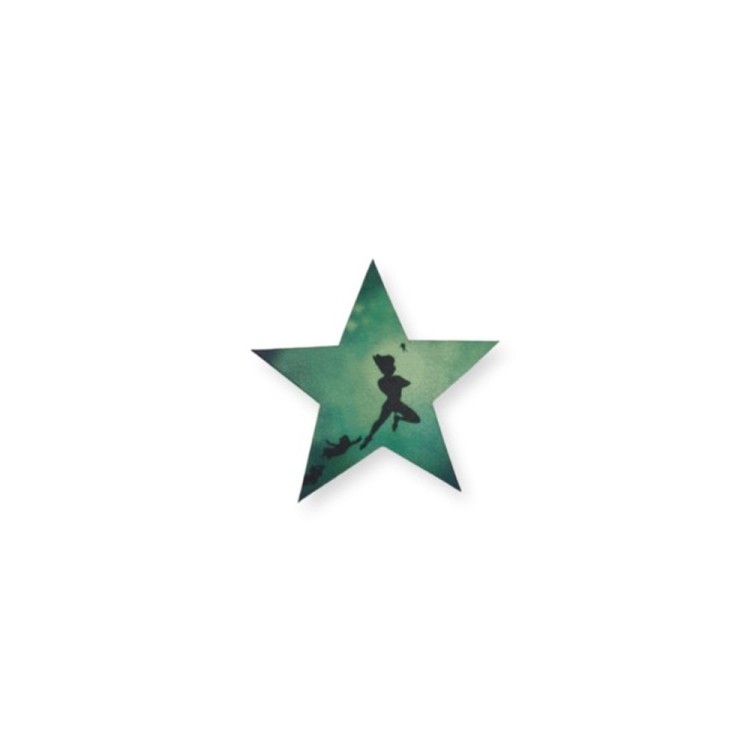 Ξύλινο αστέρι με φιγούρα Peter Pan