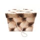Κουτί ορθογώνιο βελούδινο μπεζ-καφέ 