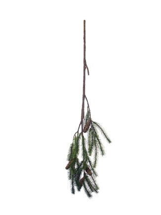 Χριστουγεννιάτικο κλαδί έλατο με κουκουνάρια 115cm