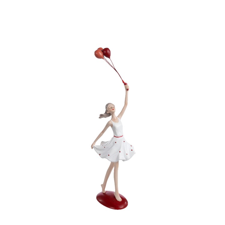 Διακοσμητική κοπέλα με μπαλόνια πολυρεζίν 41cm