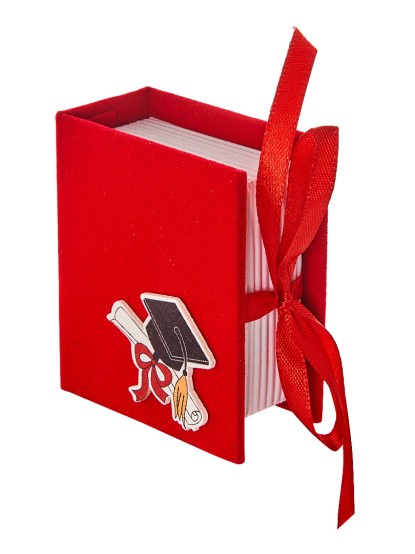 Κουτάκι χάρτινο με βελούδινη επένδυση "Graduation Book"