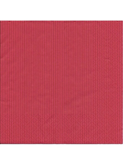 Χαρτοπετσέτα Κόκκινη ρίγα λεπτή 33x33cm