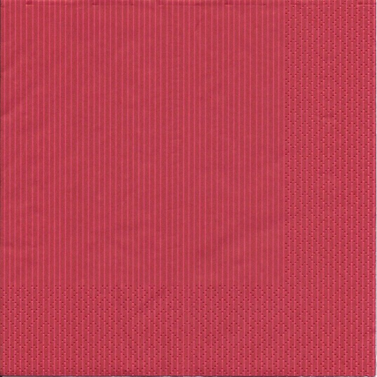 Χαρτοπετσέτα Κόκκινη ρίγα λεπτή 33x33cm