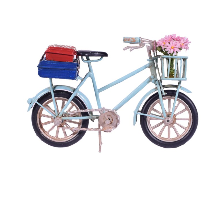 Ποδήλατο μεταλλικό αντίκα με λουλούδια